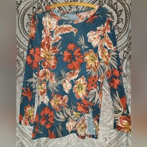 Womens Floral Bombom Top